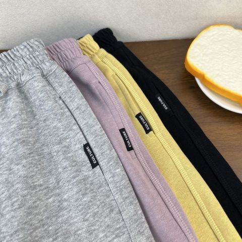 Quần Dài Thể Thao Cotton Bo Gấu Dáng Thụng Cho Bé Trai Bé Gái - Phong Cách Năng Động Mùa Thu Đông, Thoải Mái và Đa Năng