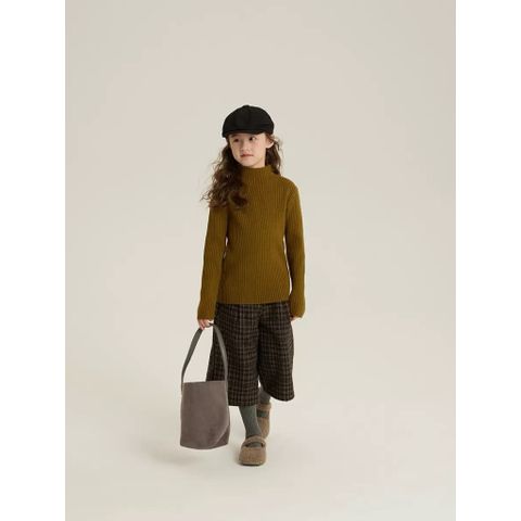 Áo Len Cổ Cao Ambb Kids Dệt Kim Cho Bé Gái Bé Trai - Thiết Kế Thu Đông 2025, Ấm Áp Mềm Mại, Size 90-150