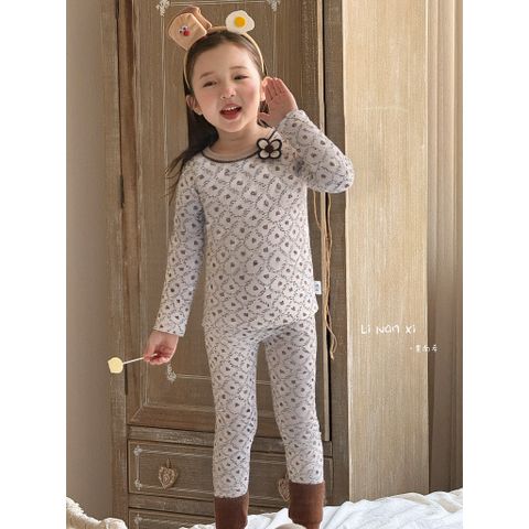 Bộ Đồ Ngủ Dài Tay Lót Nhung Ấm Cho Bé Gái - Thời Trang Phong Cách Hàn Quốc, Hoạ Tiết Đẹp, Size Từ 90-140