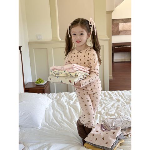 Bộ Đồ Ngủ Dài Tay Thu Đông AMBB KIDS Cho Bé Trai Gái - Chất Liệu Thoáng Mát Xuất Khẩu Hàn Quốc, Mẫu Mới 2024