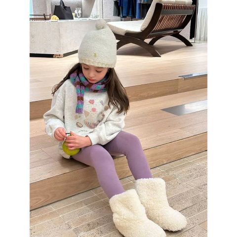Quần Legging Nỉ Co Giãn Dày Dặn 280g Cho Bé Gái - Thời Trang Thu Đông Mềm Mại, Ấm Áp & Thoải Mái, Size 90-150