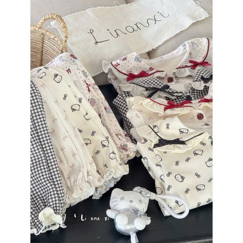 Bộ Đồ Ngủ Pijama Lót Lông Cừu Đính Nơ Dễ Thương Cho Bé Gái - Thời Trang Cao Cấp Hàn Quốc 2025, Size 90-130