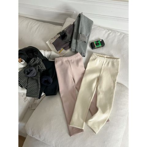 Quần Legging Nỉ Lót Lông Cừu Cho Bé Gái 1-8 Tuổi - Mềm Mại, Co Giãn, Phong Cách Hàn Quốc Mùa Thu Đông