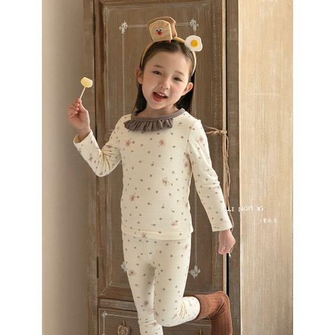 Bộ Đồ Ngủ Dài Tay Hoạt Hình Xinh Bằng Cotton Cho Bé Gái - Mẫu Mới 2025, Chất Liệu Cao Cấp, Phong Cách Hàn Quốc