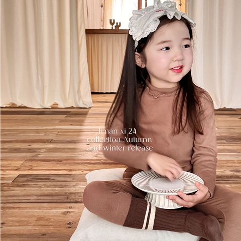 Bộ Đồ Ngủ Dài Tay Cổ Nhún 2 Tầng Cho Bé Gái - Thời Trang Thu Đông Cao Cấp 2024, Mẫu Hàn Quốc Dễ Thương