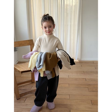 Áo Len Cổ Cao Ambb Kids Dành Cho Bé Trai Gái - Mẫu Mới Thu Đông 2025, Chống Xù, Co Dãn Mềm Mại, Size 90-150