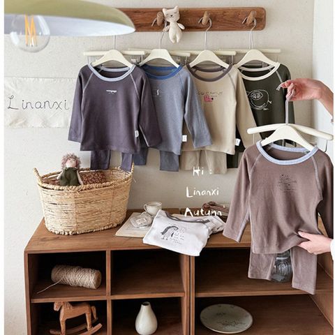 Bộ Đồ Ngủ Dài Tay Cotton Cho Bé Trai - Thiết Kế Dễ Thương, Mềm Mại, Giữ Ấm Cho Bé Mùa Thu Đông 2025