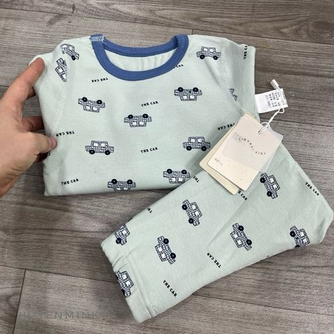 Bộ Đồ Dài Tay Đẹp Cho Bé Trai/Gái Thu Đông 2024 - Chất Cotton Dệt Khung Hàn Quốc Ấm Áp và Dễ Thương
