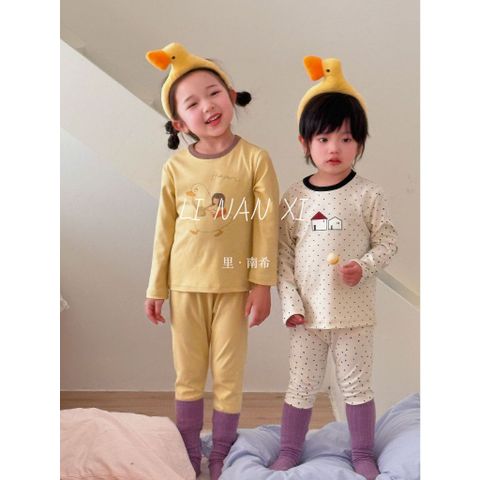 Bộ Đồ Dài Tay Đẹp Cho Bé Trai/Gái Thu Đông 2024 - Chất Cotton Dệt Khung Hàn Quốc Ấm Áp và Dễ Thương