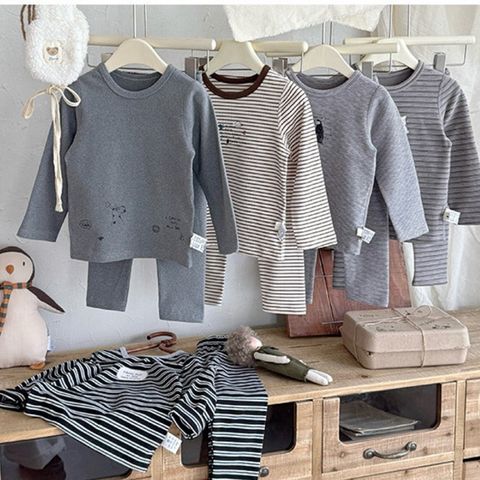 Bộ Đồ Ngủ Dài Tay Cho Bé Trai & Bé Gái - Chất Cotton Mềm Mại, Họa Tiết Dễ Thương - Thời Trang Thu Đông 2025