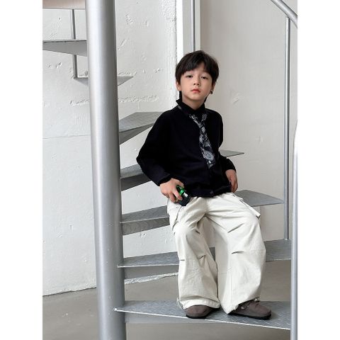 Áo Khoác Len Cardigan Có Ve Áo Cho Bé Trai - Phong Cách Thu Đông Hàn Quốc, Mềm Mại Co Dãn, Size 90-150
