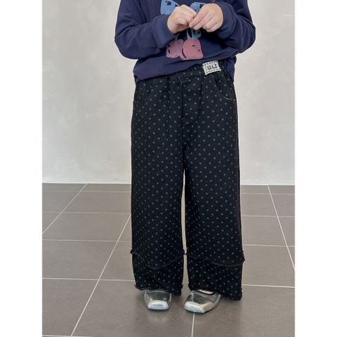 Set đồ bé gái AmbbKids - Áo thun trắng nhún tầng kết hợp quần ống đứng chấm bi thời trang, thoải mái và dễ thương cho bé 3-10 tuổi