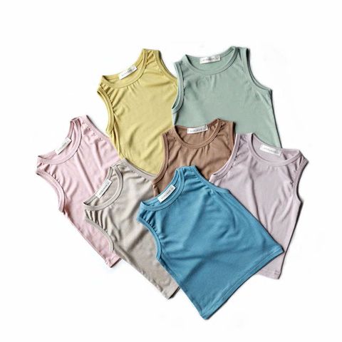 Bộ Ba Lỗ Thun Lạnh Cotton Mềm Mịn Cho Bé Trai/Gái - Thoáng Mát Mùa Hè 2025, Thương Hiệu Minkymom Quảng Châu