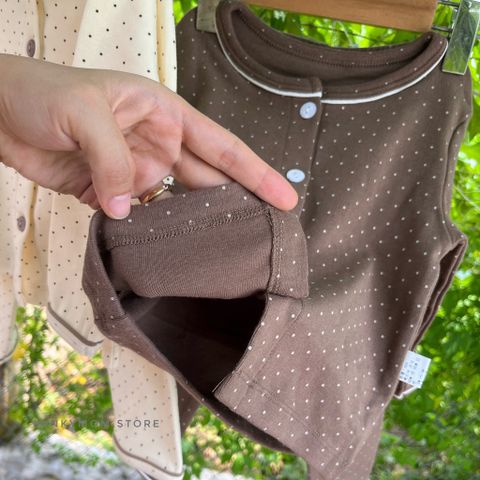 [PEEKABOO] Bộ Đồ Dài Tay Chấm Bi Peekaboo Quảng Châu