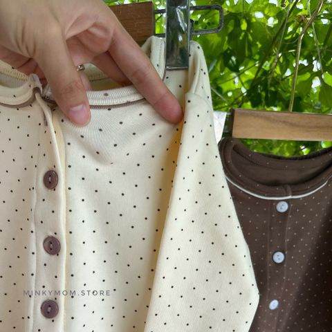 [PEEKABOO] Bộ Đồ Dài Tay Chấm Bi Peekaboo Quảng Châu