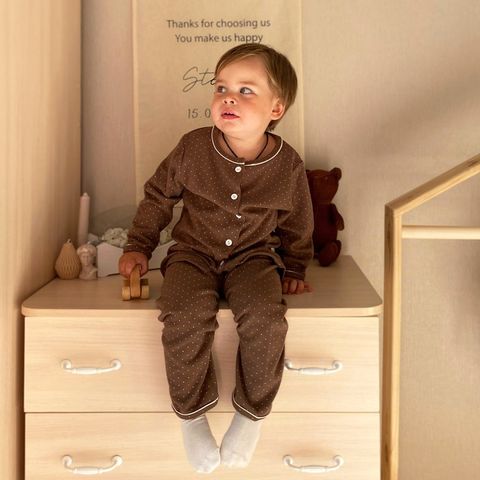 [PEEKABOO] Bộ Đồ Dài Tay Chấm Bi Peekaboo Quảng Châu