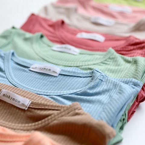 Bộ Dài Tay Thun Tăm Cạp Chun Minky Mom Siêu Mềm Mại Cho Trẻ Em - Chất Co Dãn, Thoáng Mát, Phù Hợp Mùa Đông