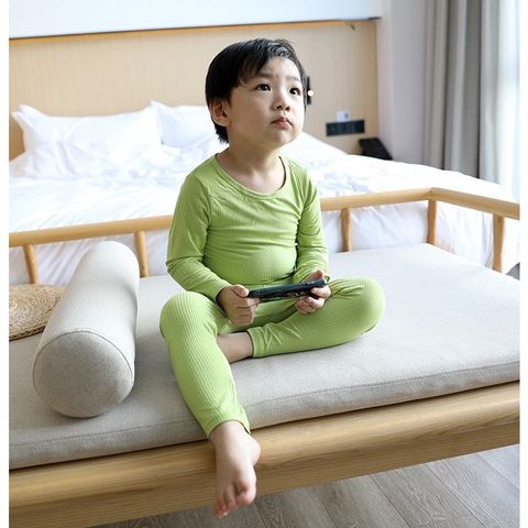 Bộ Dài Tay Thun Tăm Cạp Chun Minky Mom Siêu Mềm Mại Cho Trẻ Em - Chất Co Dãn, Thoáng Mát, Phù Hợp Mùa Đông