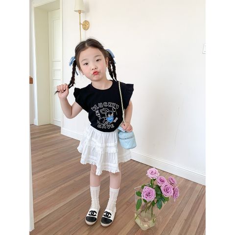 Ambb - Chân Váy Ren Xếp Ly Nhiều Lớp Có Lót Bên Trong Mùa Hè Cho Bé Gái Hàng Ambbkids Quảng Châu