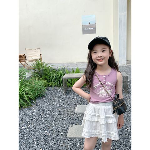 Ambb - Chân Váy Ren Xếp Ly Nhiều Lớp Có Lót Bên Trong Mùa Hè Cho Bé Gái Hàng Ambbkids Quảng Châu