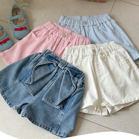 Quần Short Nơ Sau Cho Bé Gái - Thời Trang Hè Xinh Xắn, Chất Liệu Mềm Mại, Phù Hợp 3-10 Tuổi, Mix Đồ Dễ Dàng