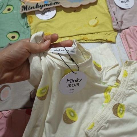 Bộ Cộc Thun Lạnh Hoa Quả MinkyMom Cho Trẻ Em - Chất Liệu Bông Mềm Mát, Thoáng Khí, Lựa Chọn Hoàn Hảo Từ 6-19kg