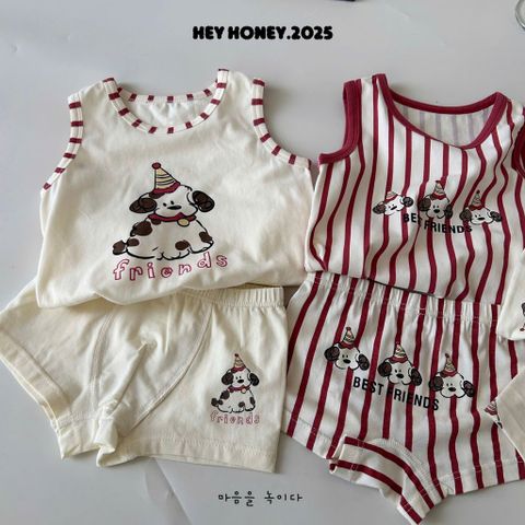 Bộ Đồ Lót Dễ Thương Cho Bé Trai - Cotton Mềm Mại An Toàn - Áo Ba Lỗ & Quần Short Đáng Yêu 2-7 Tuổi từ HeyHoney.