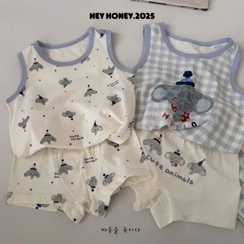 Bộ Đồ Lót Dễ Thương Cho Bé Trai - Cotton Mềm Mại An Toàn - Áo Ba Lỗ & Quần Short Đáng Yêu 2-7 Tuổi từ HeyHoney.