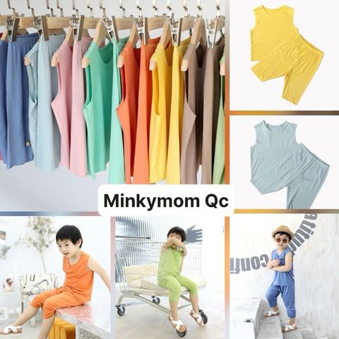 Bộ Đồ Sát Nách Quần Dài Thun Mát Minky Mom Cho Bé - Chất Liệu Cotton An Toàn, Mềm Mại và Thoáng Mát, Xuất Xứ Quảng Châu