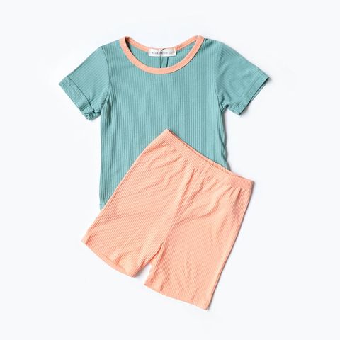 Bộ Đồ Cộc Tay Cạp Chun Thun Tăm Lạnh Minky Mom Quảng Châu Cho Bé - Thời Trang Mềm Mại, Co Giãn 4 Chiều, An Toàn Cho Bé