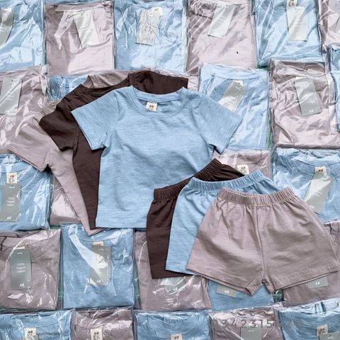 [Thanh lý] BỘ COTTON HM VẢI XƯỢC 4 CHIỀU XUẤT DƯ CHO BÉ