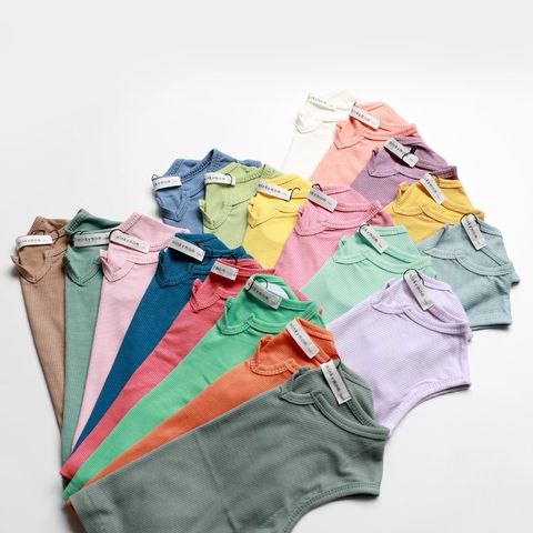 Bộ Sát Nách Thun Tăm MinkyMom Quảng Châu - Thời Trang Mùa Hè Cho Bé Trai, Bé Gái - 100% Cotton Co Giãn, Nhanh Khô, Thoáng Mát