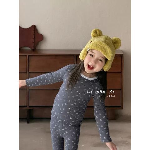 Bộ Đồ Ngủ Dài Tay Lót Nhung Dày Ấm Cho Bé - Hoạ Tiết Hoạt Hình Dễ Thương, Thời Trang Thu Đông Cho Bé Trai, Bé Gái