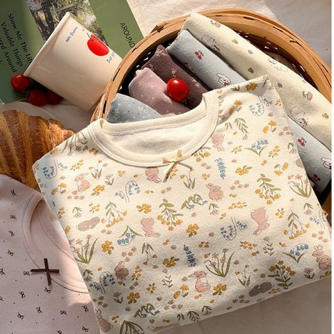 Bộ Quần Áo Ngủ Dài Tay AmbbKids 2025 - Vải Cotton Kháng Khuẩn 10A Dễ Thương Cho Bé Trai và Bé Gái, Thời Trang Thu Đông ấm áp