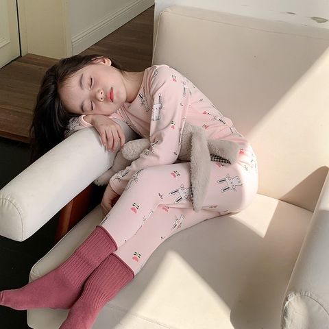 Bộ Đồ Dài Tay Thu Đông AMBB KIDS Cho Bé Trai Gái - Quần Áo Ngủ Xuất Hàn Chất Liệu Thun Thoáng Mát Dễ Thương 2024
