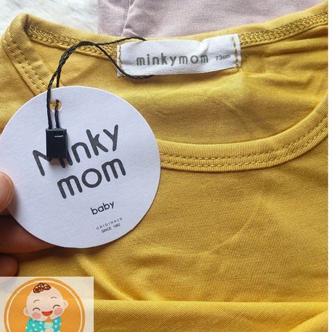 Bộ Dài Tay Thun Lạnh Cạp Cao MinkyMom - Thời Trang Thu Đông Cho Bé, Chất Liệu Cotton Mềm Mại, An Toàn và Thoáng Mát
