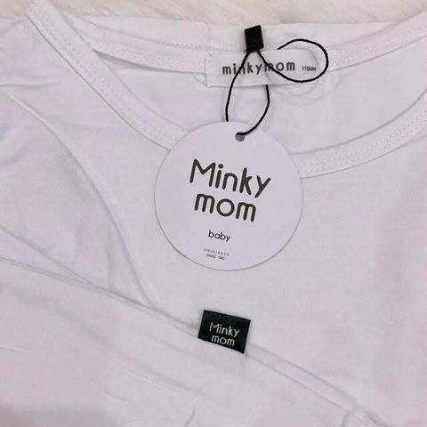 Bộ Dài Tay Thun Lạnh Cạp Cao MinkyMom - Thời Trang Thu Đông Cho Bé, Chất Liệu Cotton Mềm Mại, An Toàn và Thoáng Mát