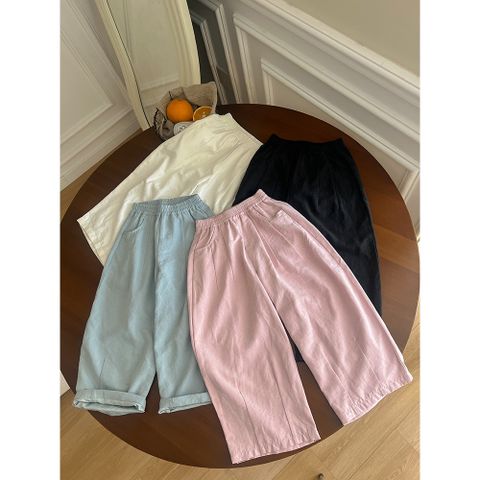 Quần Dài Suông Mềm Mại, Co Dãn Cho Bé - Thương Hiệu Chính Hãng AmbbKids, Thời Trang Hè Thoải Mái, Túi Hai Bên Tiện Lợi