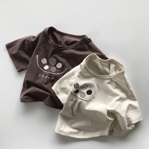 Áo Thun Cộc Tay Hàn Quốc Cho Bé Trai & Bé Gái - Cotton Thoáng Mát, Phong Cách Cá Tính Mùa Hè, Quần Áo Thời Trang Trẻ Em