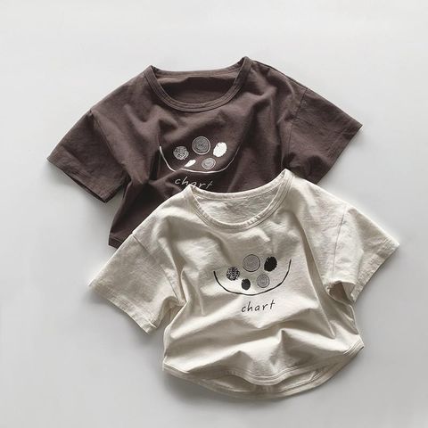 Áo Thun Cộc Tay Hàn Quốc Cho Bé Trai & Bé Gái - Cotton Thoáng Mát, Phong Cách Cá Tính Mùa Hè, Quần Áo Thời Trang Trẻ Em