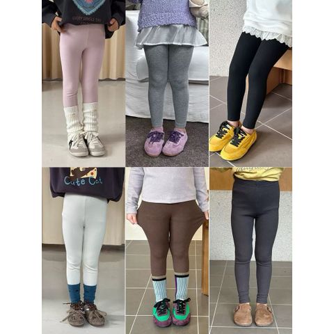 Quần Legging Thun Tăm Co Dãn Mềm Mại Cho Bé Gái 1-8 Tuổi - Thời Trang Thu Đông Hàn Quốc Ambbkids