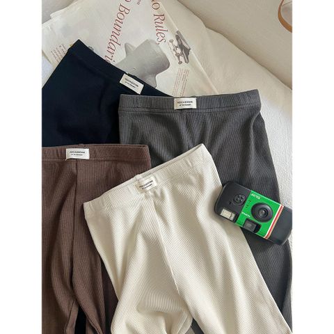 Quần Legging Thun Tăm Co Dãn Mềm Mại Cho Bé Gái 1-8 Tuổi - Thời Trang Thu Đông Hàn Quốc Ambbkids
