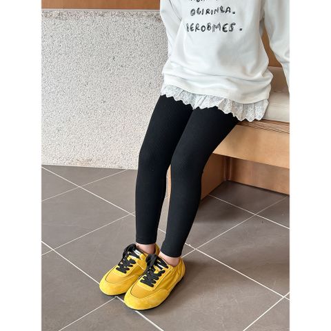 Quần Legging Thun Tăm Co Dãn Mềm Mại Cho Bé Gái 1-8 Tuổi - Thời Trang Thu Đông Hàn Quốc Ambbkids
