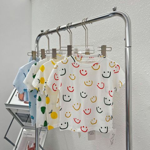 Bộ Quần Áo Cộc Tay 100% Cotton Mềm Mại Cho Bé Trai Bé Gái - Thời Trang Mùa Hè 2023 Họa Tiết Độc Đáo, Thoáng Mát