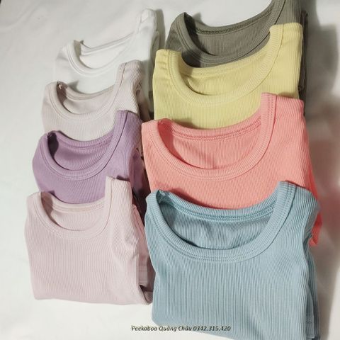 Bộ Cộc Thun Tăm PEEKABOO Cao Cấp - Thời Trang Trẻ Em Siêu Mềm Mại, Nhiều Màu Sắc, Thoải Mái Giặt Máy