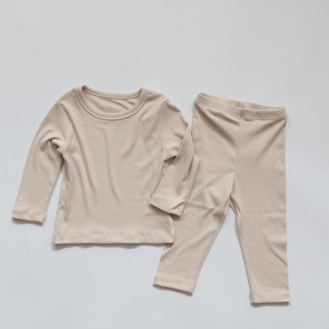[PEEKABOO] Bộ Dài Tay Trơn Thun Tăm PeeKaBoo Quảng Châu Cao Cấp