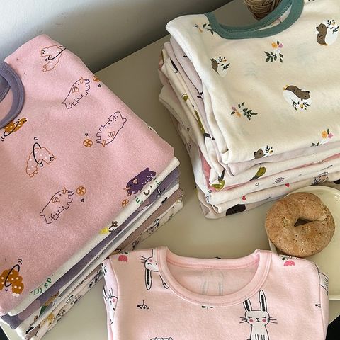 Bộ Quần Áo Ngủ Dài Tay Thu Đông Ambbkids - Chất Liệu Thun Mềm Mịn, Dễ Thương Cho Bé Trai, Bé Gái Kích Thước 80-150