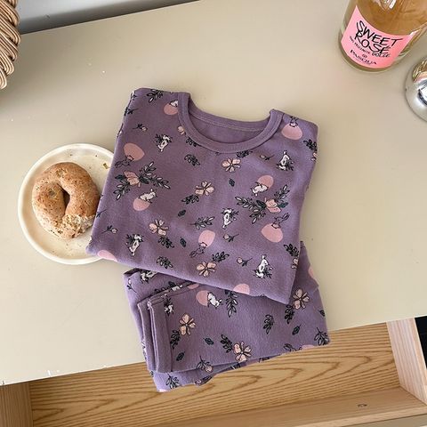 Bộ Quần Áo Ngủ Dài Tay Thu Đông Ambbkids - Chất Liệu Thun Mềm Mịn, Dễ Thương Cho Bé Trai, Bé Gái Kích Thước 80-150