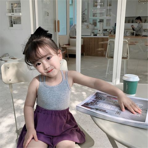 Áo 2 Dây Chéo Lưng Hàn Quốc Cho Bé Gái Mùa Hè 2024 - Phong Cách Năng Động, Tươi Mát, Đủ Màu Sắc