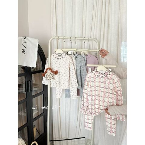 Bộ Quần Áo Dài Tay Cô Gái LINANXI - Cotton Nguyên Chất Mềm Mại, Họa Tiết Dễ Thương, Từ 2-6 Tuổi, Thời Trang Thu Đông 2025